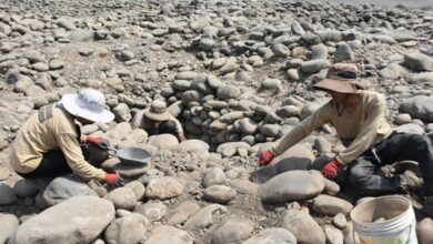 Encontrar arqueologos descubren restos de un templo de 3000 anos