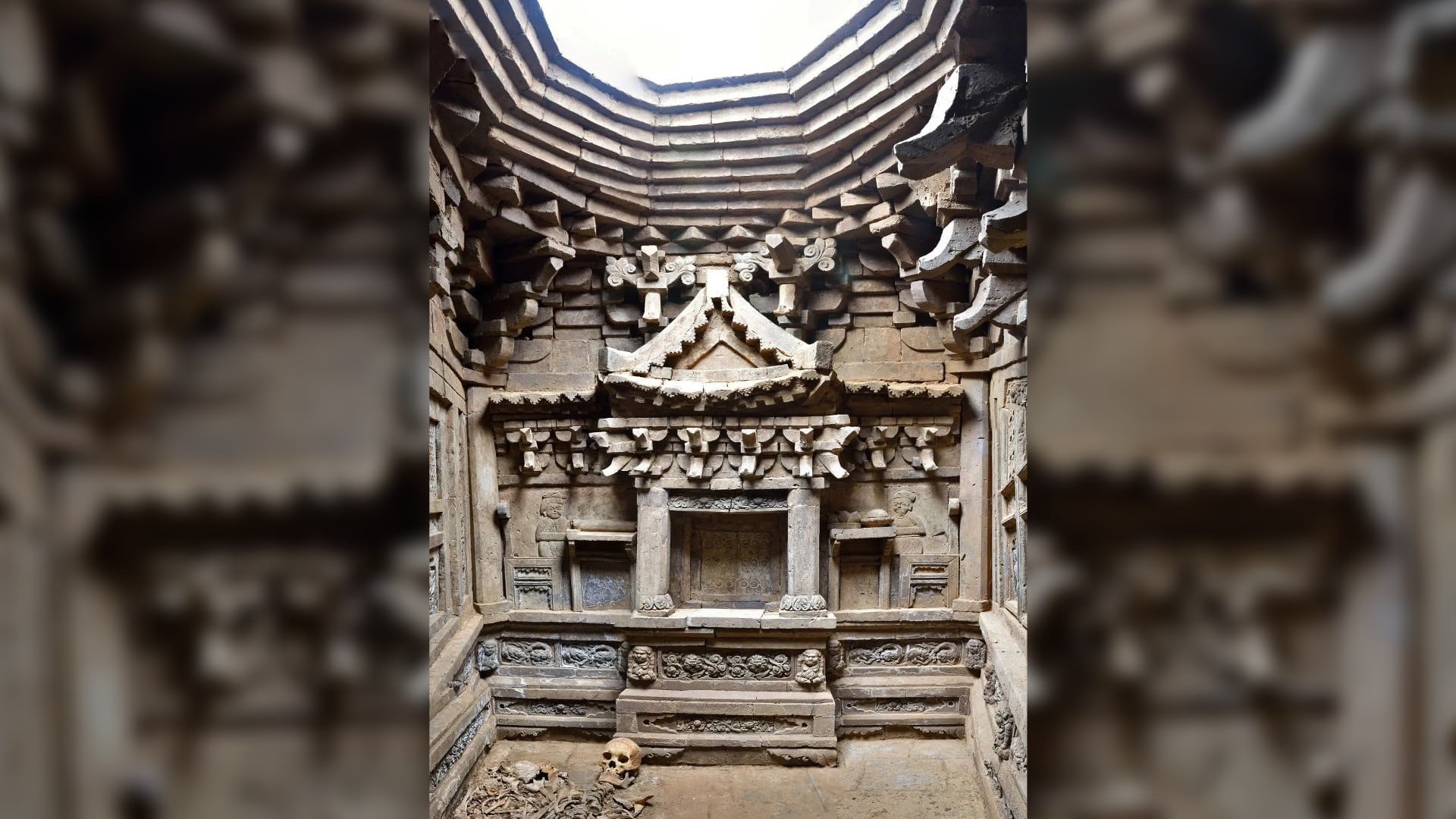 1680984760 Una tumba de ladrillo de 1000 anos descubierta en China