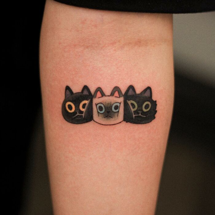 Este artista hace hermosos tatuajes de gatos simples e intrincados