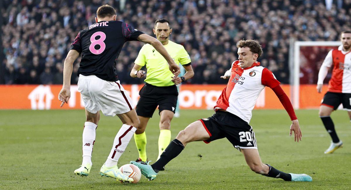 Marcos López, que estuvo presente en el triunfo del Feyenoord sobre la Roma en la Europa League 1 Marcos Lopez que estuvo presente en el triunfo del Feyenoord