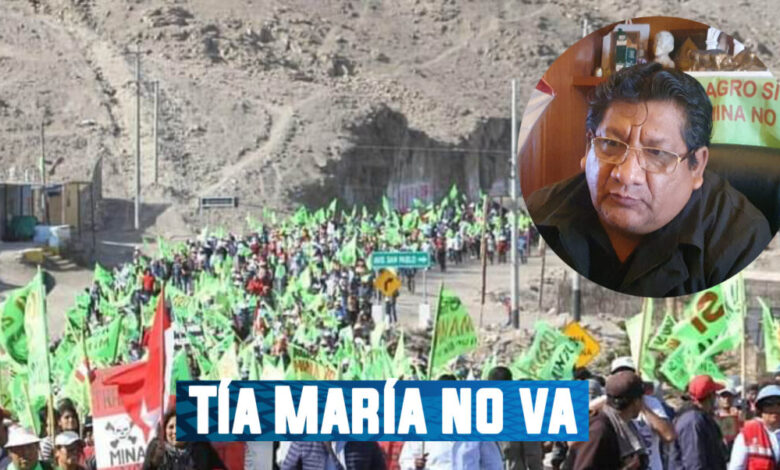 El fdta apoyara protesta en valle de tambo ante boluarte