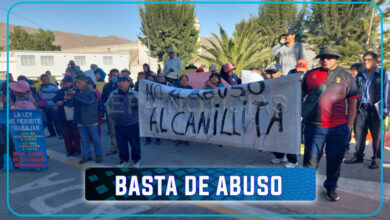 Canillitas y vecinos de socabaya protestan contra el alcalde por
