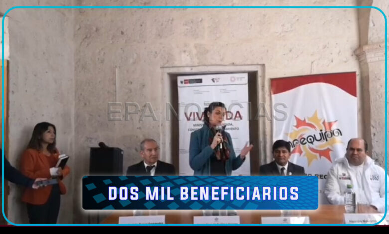 Gobierno regional de arequipa utilizara canon para crear bono habitacional